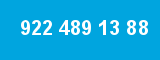 922 489 13 88 922 489 13 88